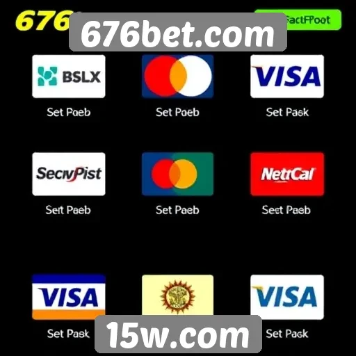 Variedade de métodos de pagamento no 676bet.com